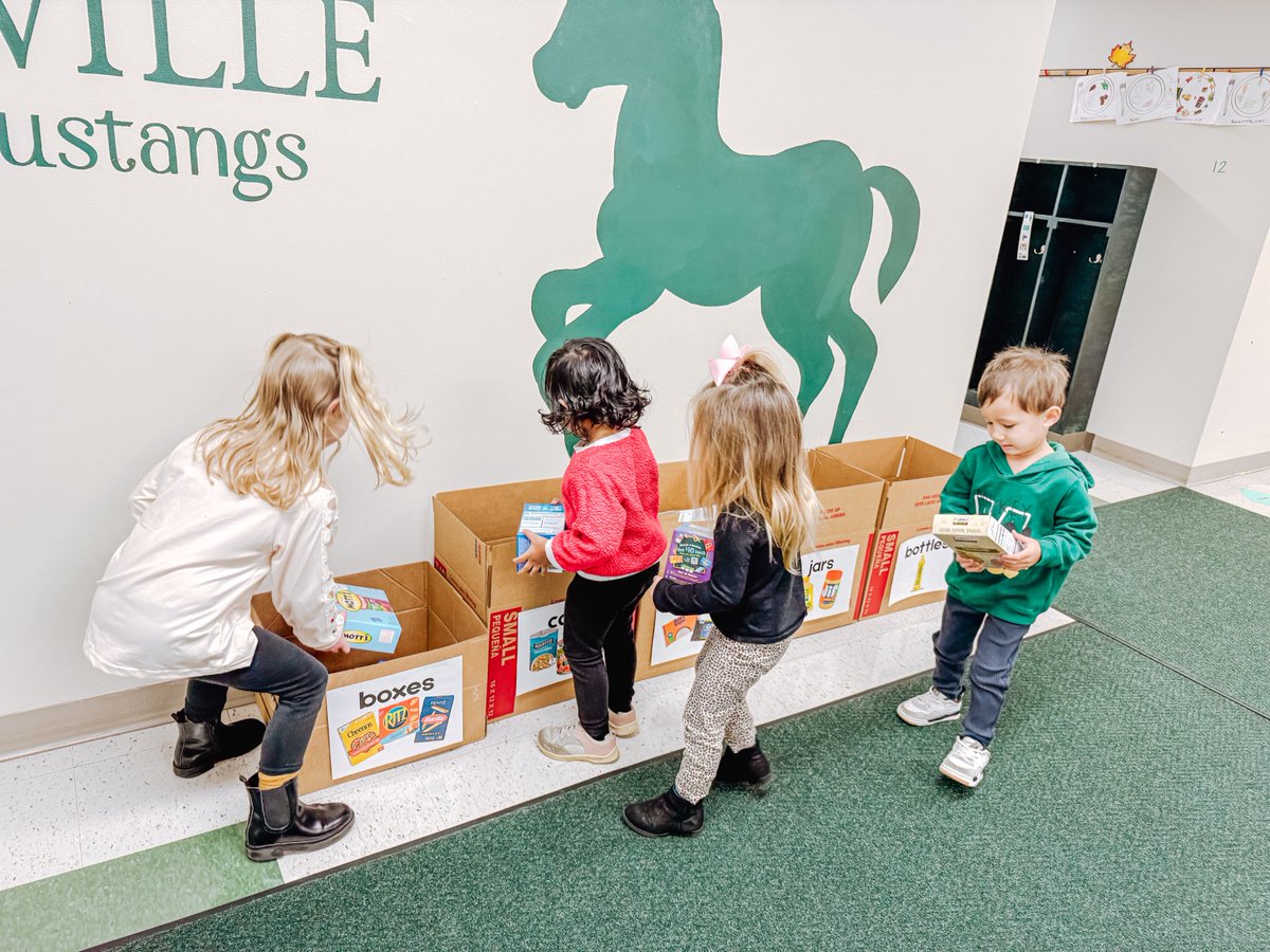 The students at Strongsville Early Learning Preschool have spent the past few weeks learning about healthy habits and even took part in a community food drive! 🥫💚

Here are some sweet photos of them working together to sort the donations! ⬇️

#ModelMustang