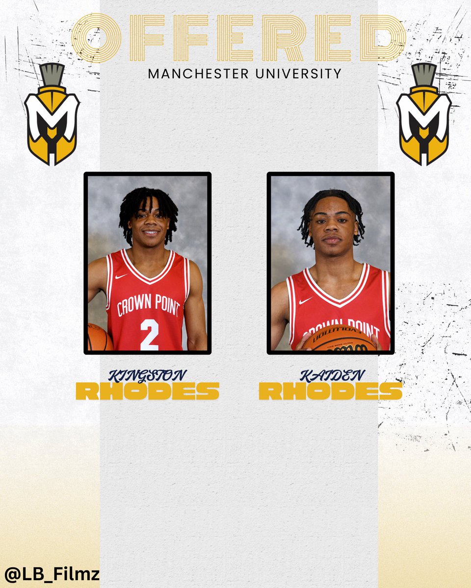 Congratulations to <a href="/Kingston3rhodes/">Kingston Rhodes</a> and <a href="/Kaiden_rho/">Kaiden Rhodes</a> on picking up offers from <a href="/manchestermbb/">Manchester Basketball</a> during their visits today. #Process