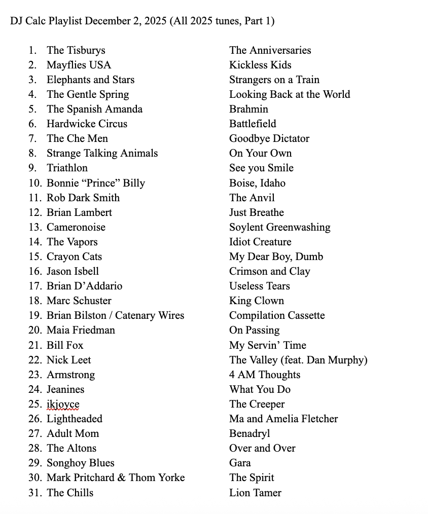 DJCalc's tweet image. Tonight&apos;s show uploaded here - djcalc.com/2025/12/02/dec…

and here - mixcloud.com/DJCalc/dj-calc…

Spotify Link - open.spotify.com/playlist/54zht…

Playlist