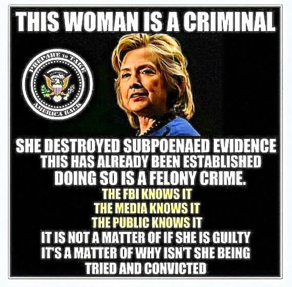 GuntherEagleman's tweet image. Lock her up.