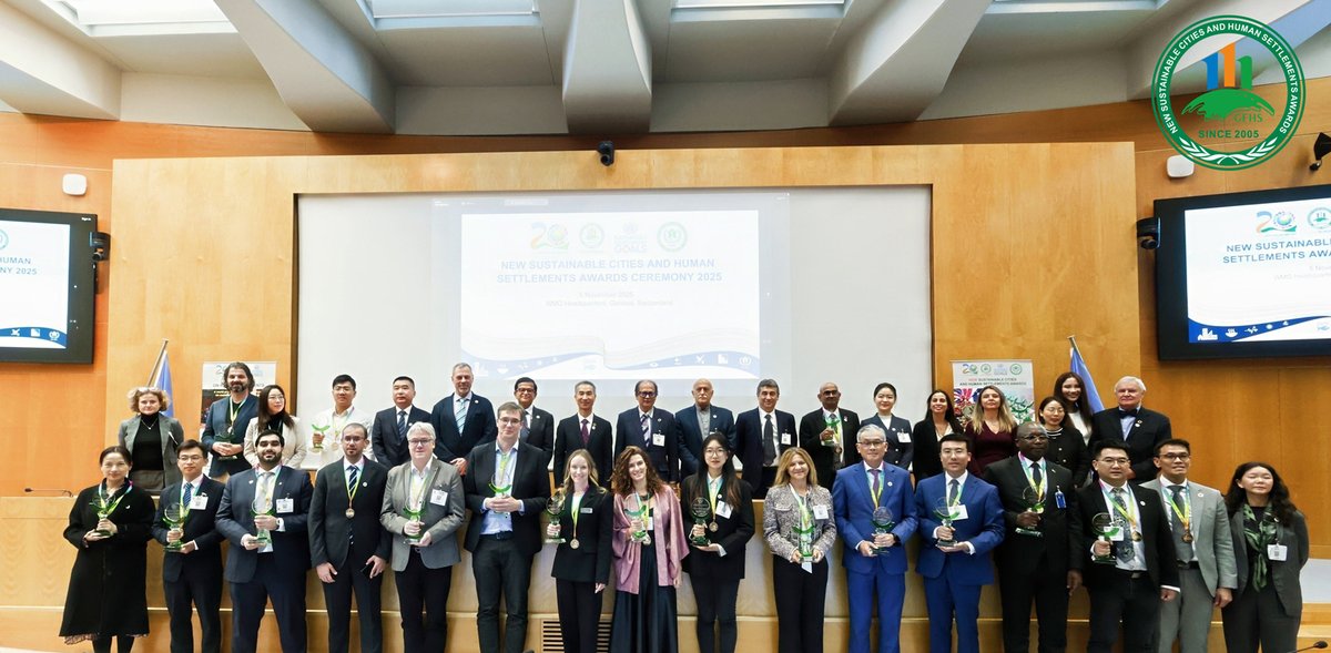 #2026NewSustainableCitiesandHumanSettlementsAwards are officially open for nominations and applications! Awardees will be presented with trophies, medals, and certificates during the award ceremony, along with monetary grants. Deadline: May 15, 2026. More: gfhsforum.org/awardsapplicat…