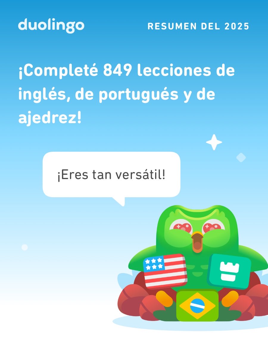 swiftiebrew's tweet image. ¡Miren cuánto aprendí en Duolingo este 2025! ¿Qué tal ustedes?  #Duolingo365