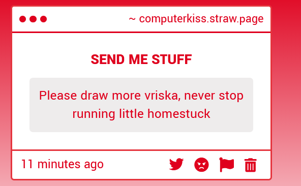 computerkiss's tweet photo. I WILL NEVER STOP RUNNING #ILOVEVRISKASERKET #BESTHOMESTUCKCHARACTER #ALLTIMEFAVORITE #VRISKAFORPRESIDENT2026 https://t.co/FKtrRgTPkK