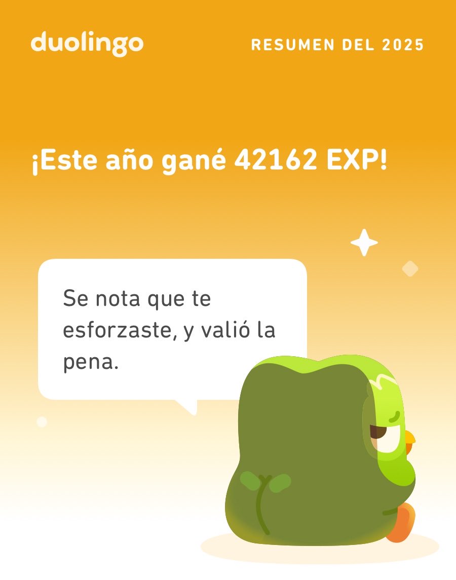swiftiebrew's tweet image. ¡Miren cuánto aprendí en Duolingo este 2025! ¿Qué tal ustedes?  #Duolingo365