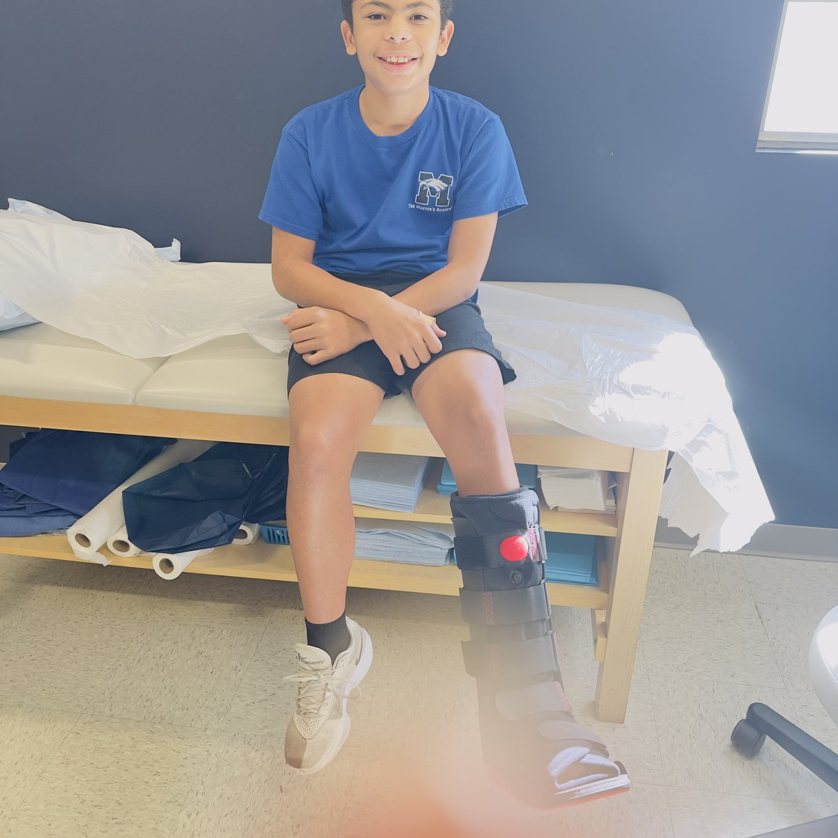 Well, cast is off!! Now in a boot!!! Still no weight bearing for 3-4 weeks, then PT! Pushing forward…….