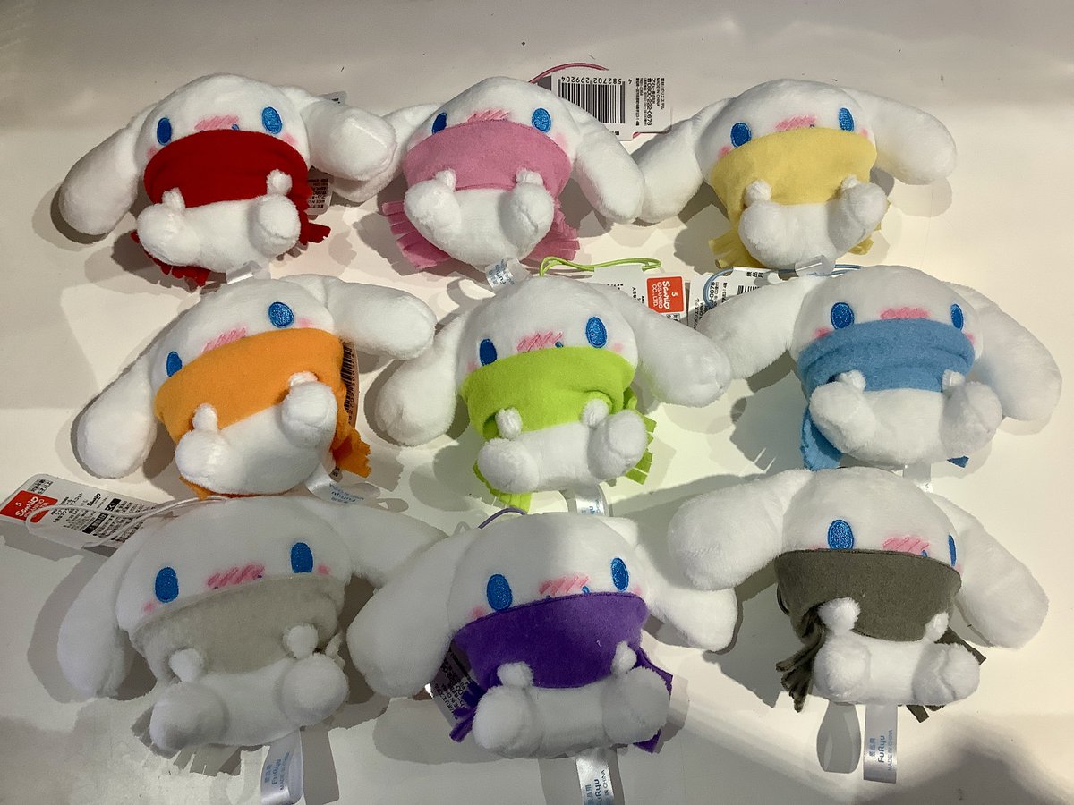 コンプリート　サンリオキャラクターズ　シナモロール　大きなマフラーマスコット 景品情報】 シナモロール 大きなマフラーマスコット 入荷しました