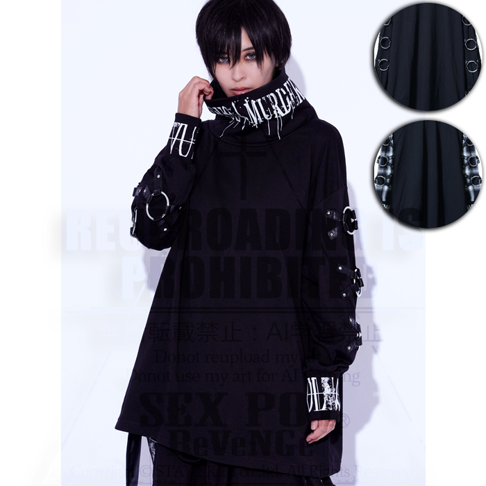 黒のボンデージ衣装 ☃️2025 AUTUMN & WINTER COLLECTION☃️ VICIOUS MURDER HIGH NECK