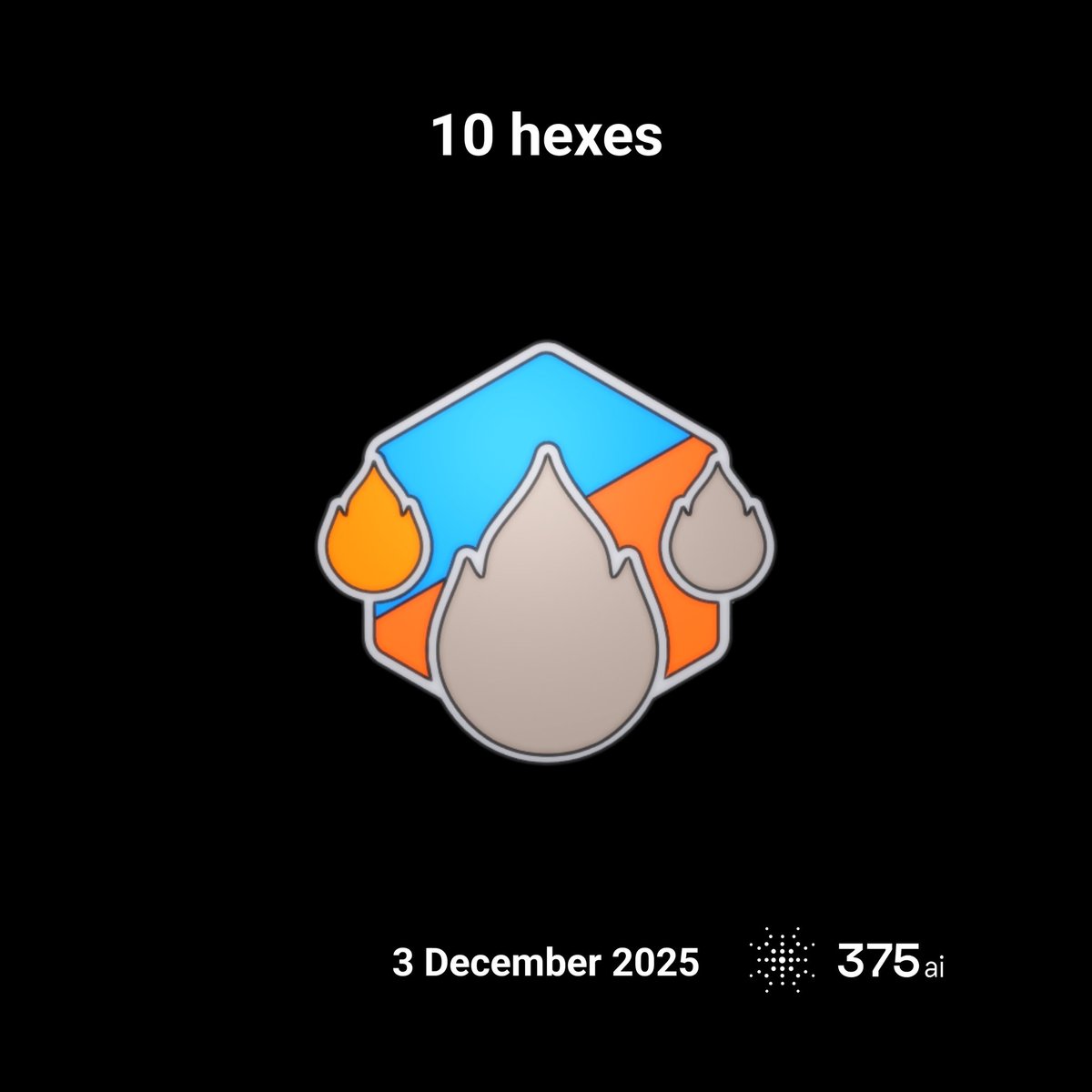 Yaduvanshiee's tweet image. I’ve just covered 10 hexes on #375go! #discovergo