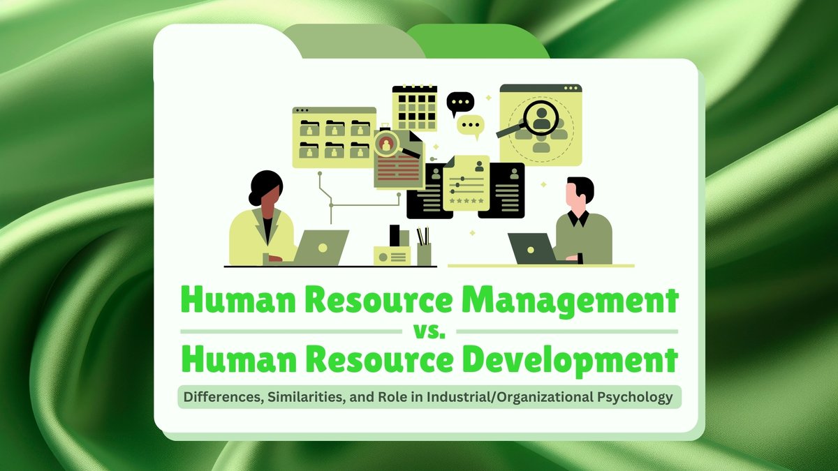 🍀୭ New video out now! ᵎ ᵎ

୧ ‧₊˚ HR Management vs. HR Development: Differences, Similarities, and Role in IO Psychology 🍃༄

🧷A 10+ min lecture dedicated on discussing differences, similarities, and concepts about HRM &amp; HRD 𖦹°‧
     
  ╰➤ˎˊ˗ youtu.be/AgQvknXfSLM  .✦