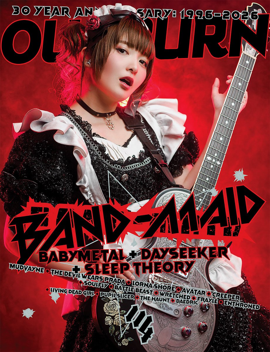 BAND-MAID's Miku Kobato (Guitar/Vocal) is Featured on the Cover of