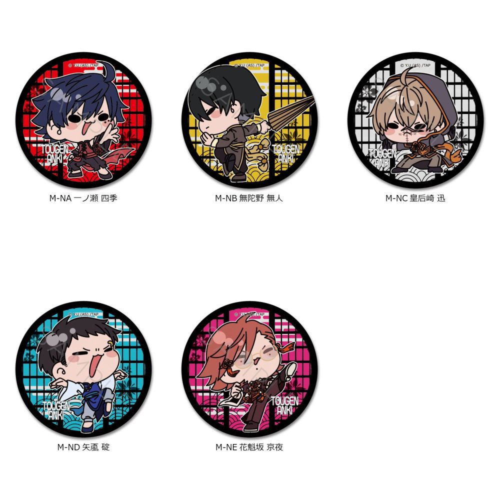 ☆新着☆ 【TVアニメ 「桃源暗鬼」】 六角形缶バッジ レザーバッジ (丸