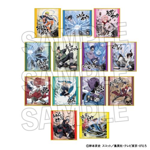 ☆新着☆ 【NARUTO -ナルト- 疾風伝】 闘志!! トレーディング 色紙 BOX