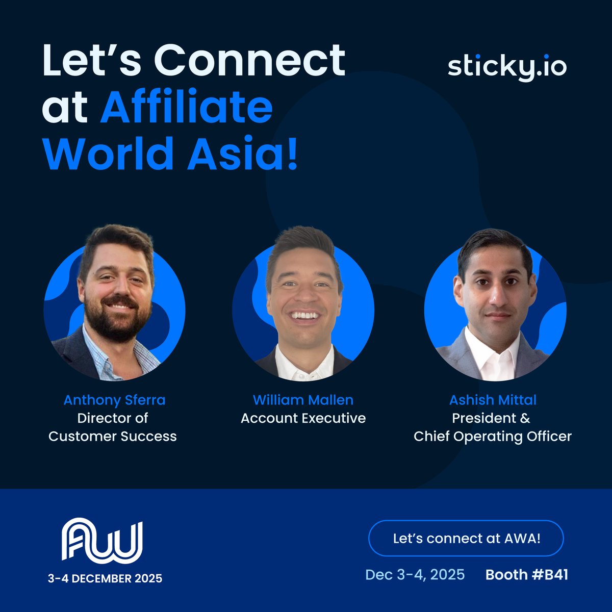 Conversations that convert. Insights that inspire.
Find us at Booth #B41 at AWA 2025.

📅 Dec 3–4

#AWA2025 #AffiliateMarketing #EcommerceGrowth