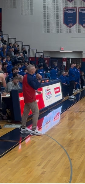 Congratulations to Heath Butler on his first win and making his return debut as the head boys basketball coach after 9 seasons on the Piqua sideline. #WeArePiqua