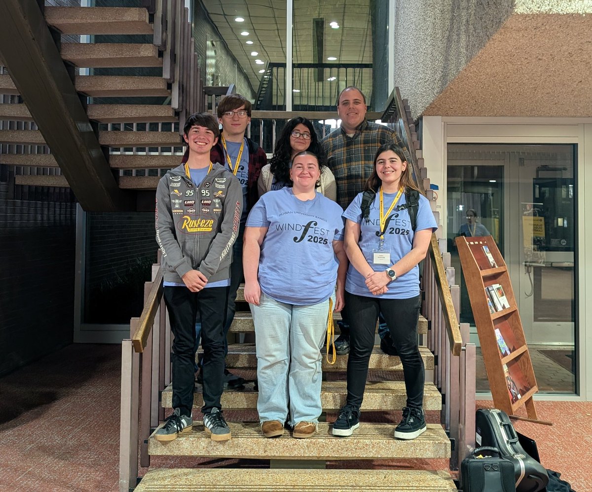 Congrats to <a href="/BarnegatBands/">Barnegat HS Bands</a> Seniors Jadyn Steffanelli (Clarinet), Nick Sellers (Alto Saxophone), Liam Roehrig (Baritone Saxophone), Cailee Cranmer (Trumpet), Julia Morch (Horn), &amp; Melanie Ramos (Trombone) for participating in Rowan University's Windfest Honor Band Festival today!