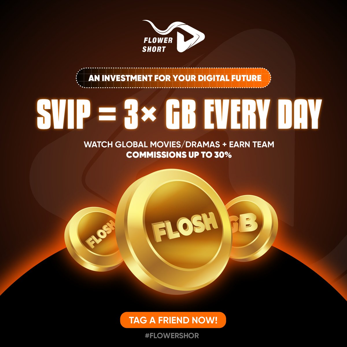 FlowerShort_'s tweet photo. Why buy SVIP? Triple your GB haul from daily tasks! 💰
Plus, full access to global dramas, team commissions up to 30%.
It's not just membership; it's investment in your digital future.
Tag a friend!
#SVIP #PassiveIncome #FLOWERSHORT https://t.co/n7TusDtIPA