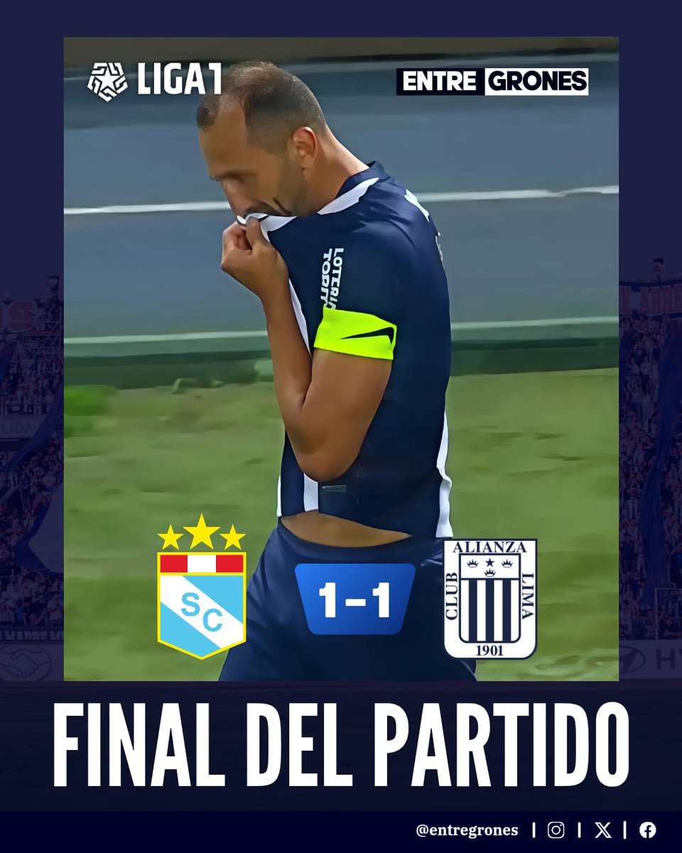 Entre_Grones_'s tweet photo. EMPATE EN EL NACIONAL 🔵⚪

Alianza Lima empató con gol del Hernán Barcos, el partido de vuelta será en Matute este sábado 🏟️.

🎨 @sebastiantiparra 

#AlianzaLima #hernanbarcos #nacional #entregrones https://t.co/o1qR0ut14d