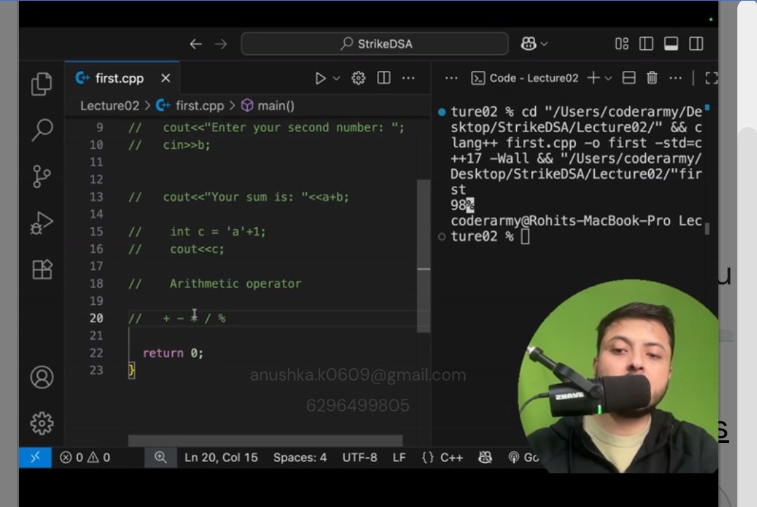 AnushkaKum15855's tweet image. Day 02 of STRIKE 🚀
Cracked some core C++ concepts today:
cin/cout • Operators • If–else • For loops
One step closer to writing cleaner, smarter code. ⚡
The grind continues. 🔥
#CodingJourney #codingevolution #cpp #tech #GrindMode #learning @rohit_negi9
