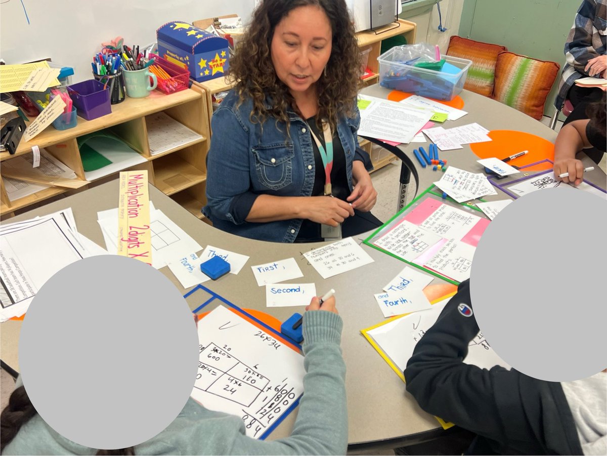 janetdnuzzie's tweet image. Wow! Check out how the anchor charts and small group instruction in this Grade 4 #PISDMathChat classroom incorporate the use of checklists (a tool that supports our #PISDMTSS efforts)! Thank you, Ms. Gonzalez (Jessup ES)! Mathematicians learn &amp;amp; grow together!