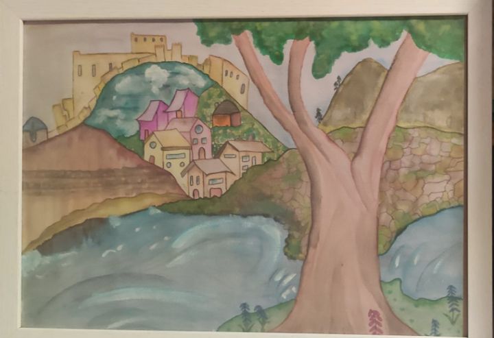 MarisaSignora's tweet image. Art of the Day! "Castle on the Hill". Buy at: ArtPal.com/msignora?i=308…