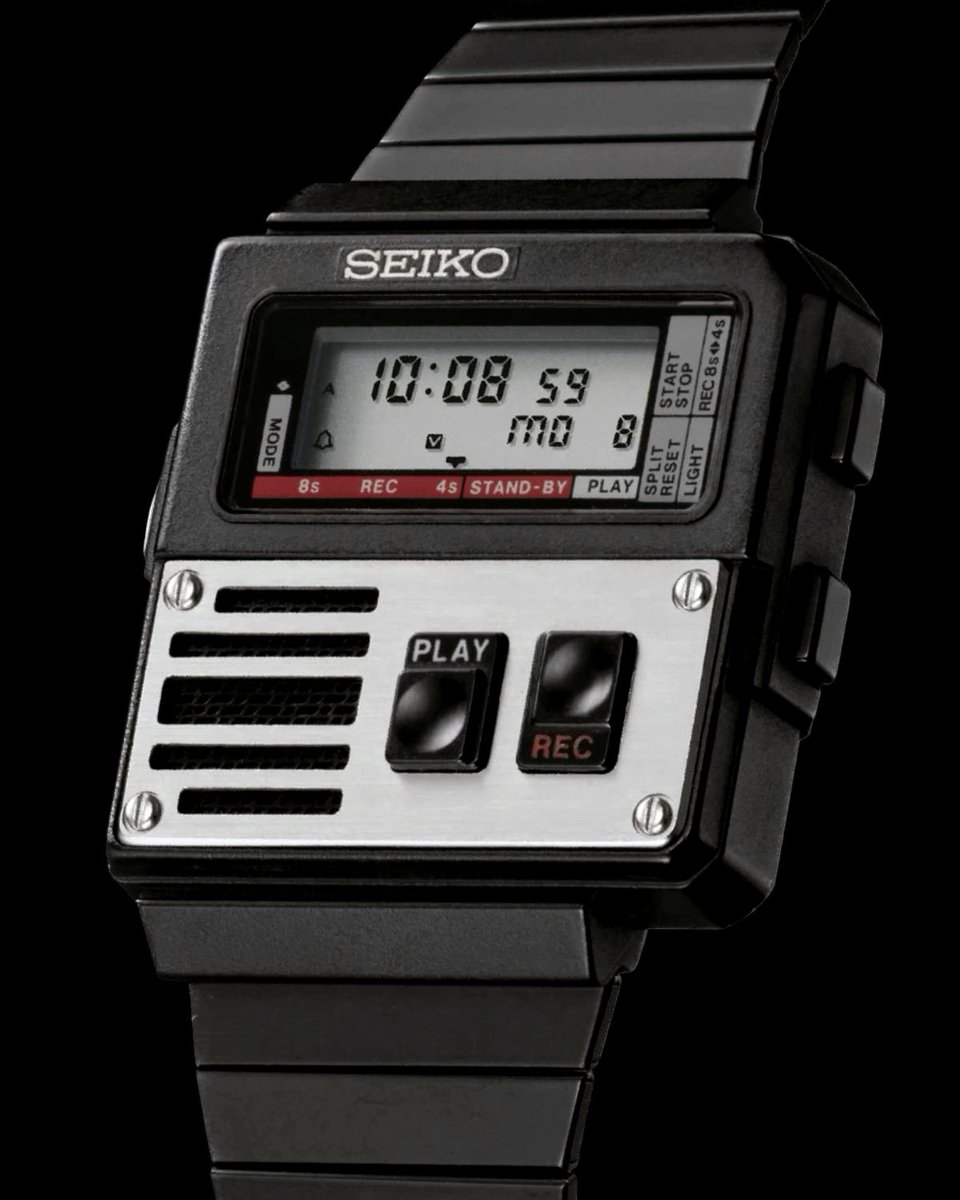 obsoletearchive's tweet image. 1983 Seiko M516-4000 Voice Recorder Watch
