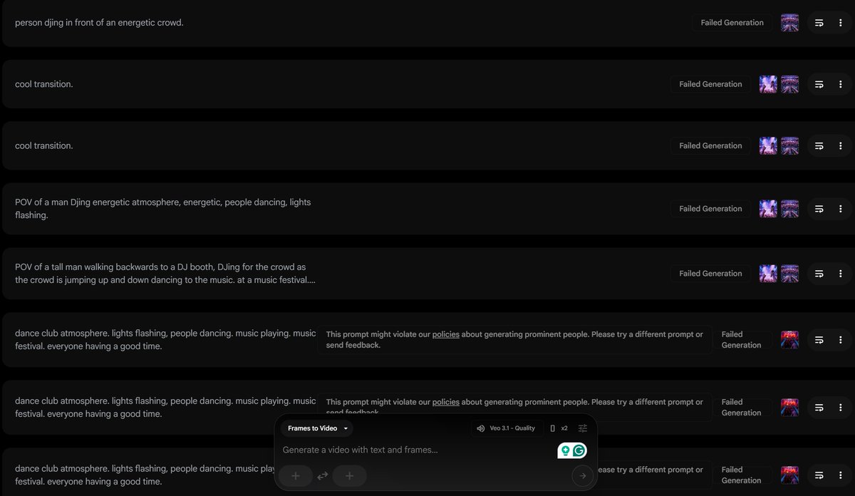 jzcreates's tweet image. Yay! $250 a month for unlimited restrictions in Google Flow 🎉 #GoogleVeo3 #veo3 #GoogleFlow