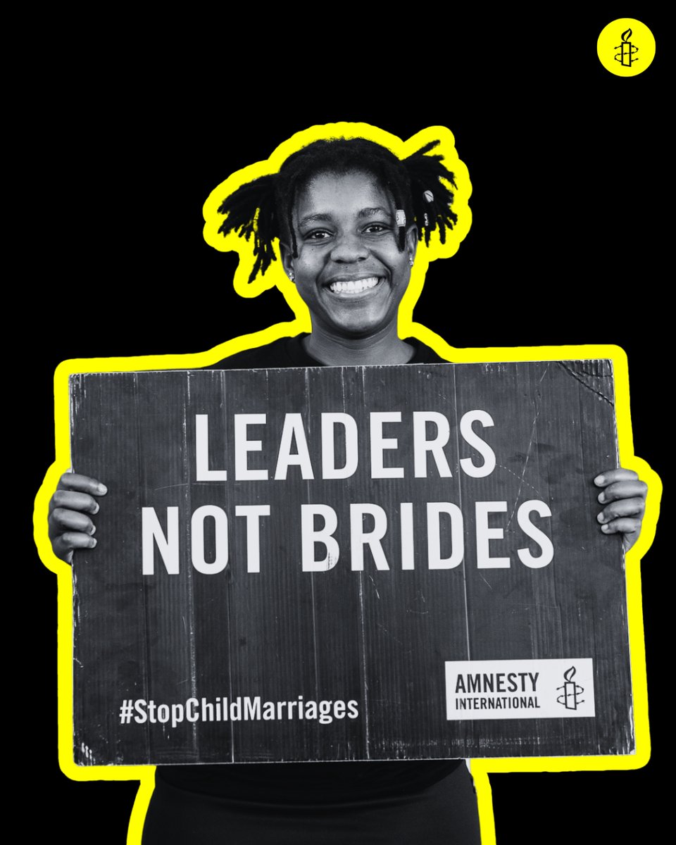 amnesty_zim's tweet image. LEADERS, NOT BRIDES!
LEADERS, NOT BRIDES!
LEADERS, NOT BRIDES!
LEADERS, NOT BRIDES!
LEADERS, NOT BRIDES!
LEADERS, NOT BRIDES!

#EndChildMarriage #EndObstetricFistula #RestoreDignity #16DaysOfActivism2025