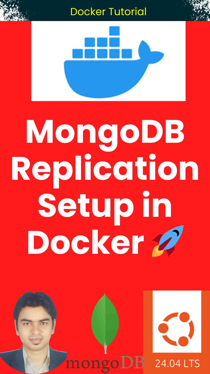 inchirags's tweet image. MongoDB Replication Setup in Docker 🚀 Primary, Secondary &amp;amp; Arbiter Explained #mongodb #docker
*************************************************

🎥 YouTube Full video:

youtu.be/KTSBybt1JbY
