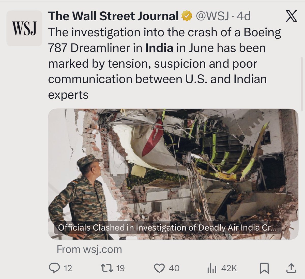 ShivAroor's tweet image. I have never been more convinced that an entire US civil aviation ecosystem has united to falsely pin AI171 on the pilot.