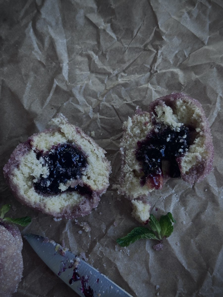 Sugar Plum Sandwich Cookies:
Rich plum &amp; wild blueberry jam sandwiched between two soft and crumbly cookies. Inspired by Italian pesche dolci. 

Cookie recipe 2/12 has been posted! 🤍