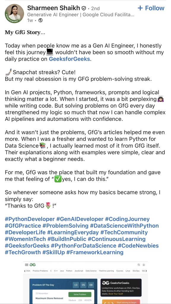 geeksforgeeks's tweet image. Itna pyaar mere doston 🫂

Your success == our motivation 🚀

#gfg