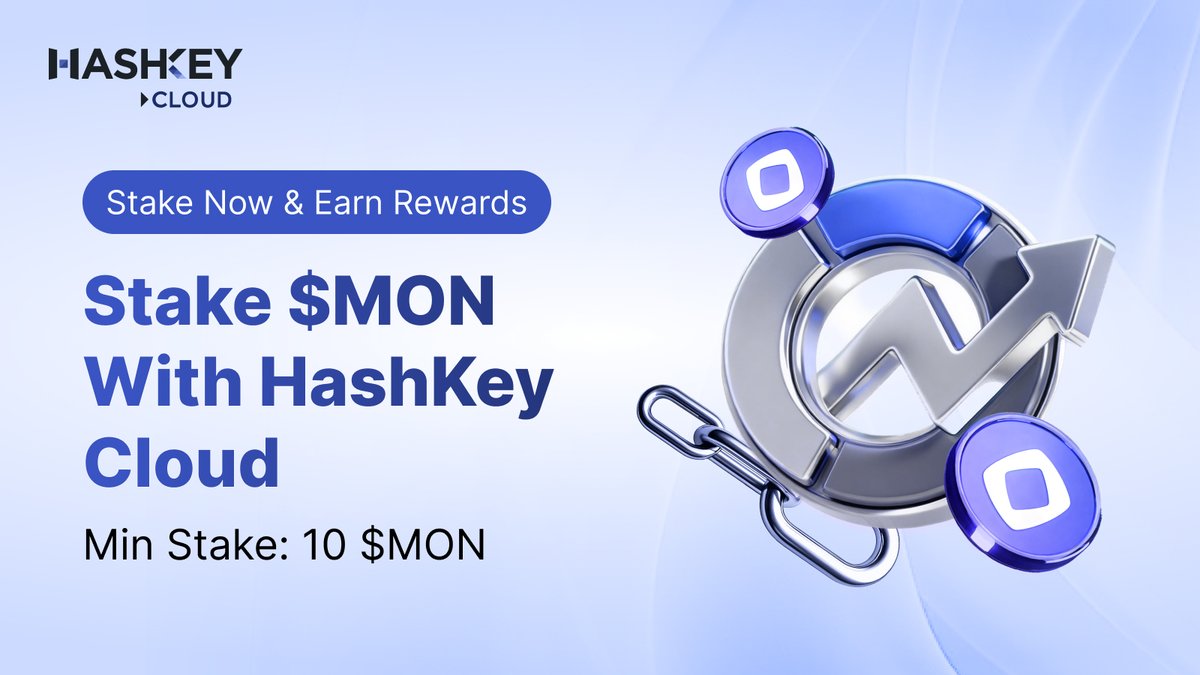 HashKeyCloud's tweet image. Hey $MON holders👏

You can now stake your $MON with HashKey Cloud, a reliable Monad validator, and earn rewards while securing the network.

▶️ Validator ID: 138
▶️ Commission: 10%
▶️ Min Stake: 10 $MON
▶️ Estimated APY:  ~12%

👉 Stake now: monadvision.com/validator/0x7b……