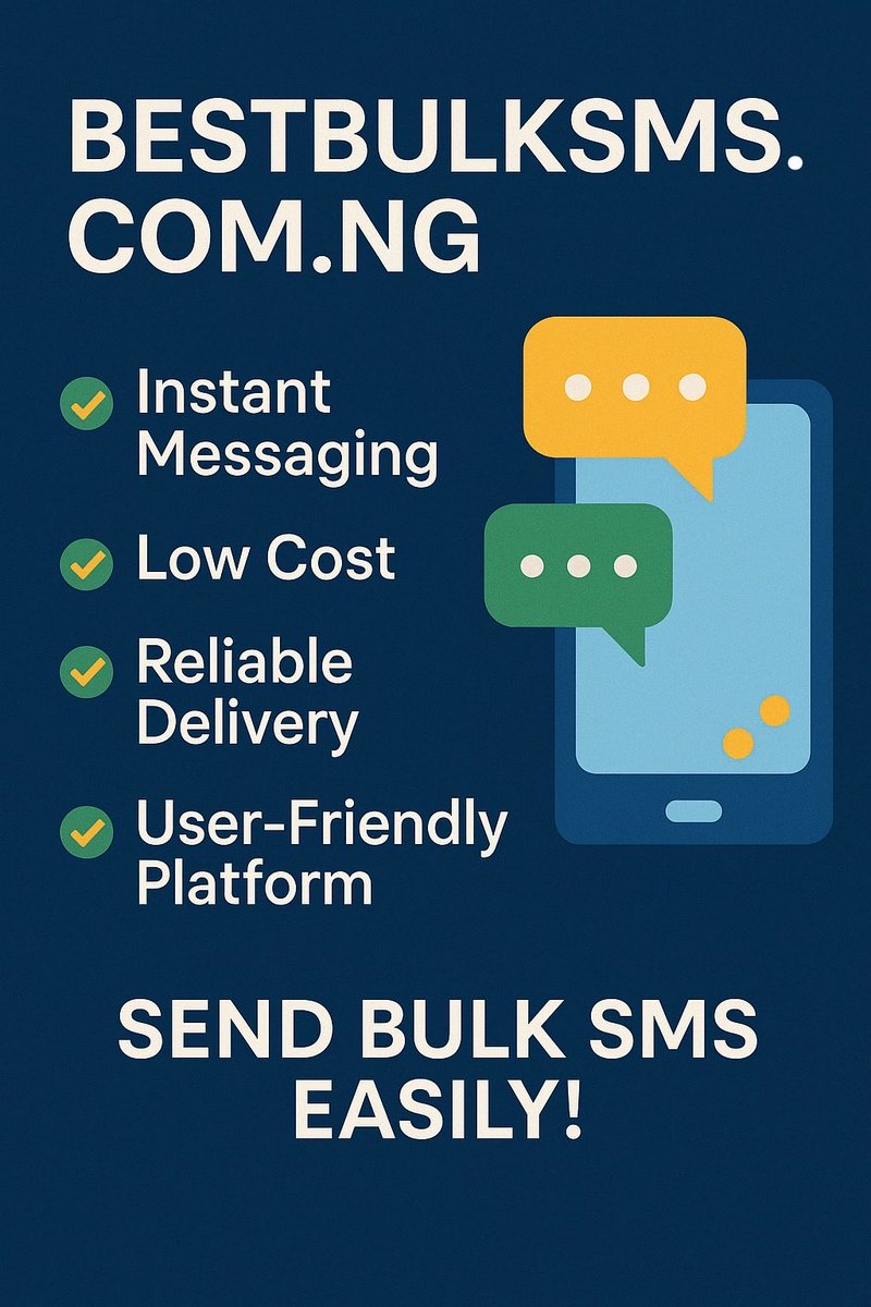 iriseict's tweet image. Grow your business with instant SMS alerts, marketing messages, and automated notifications @ bestbulksms[dot]com[dot]ng