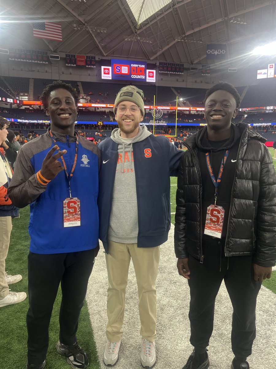 Trip to <a href="/CuseFootball/">Syracuse Football</a> 
<a href="/DionOsae/">Dion Osae</a> C/O 2028
<a href="/sherwinappiah/">Sherwin Appiah 2027 DB/RB</a> C/O 2027