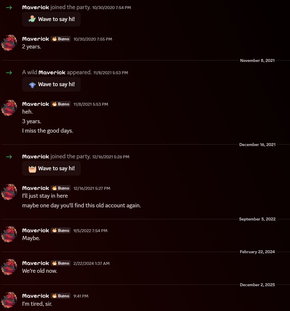 Maybe one day that friend will find his old account.