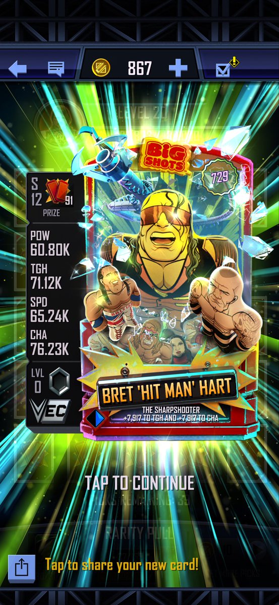 SoleCoalition's tweet photo. So this just happened @WWESuperCard @WWESCNews The Best There Is, The Best There Was, The Best There Ever Will Be. #WWESuperCard https://t.co/38TElbg0UU