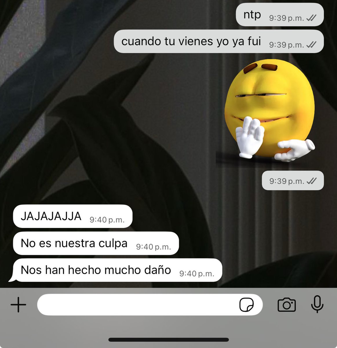 mi mejor amigo y yo intentando justificarnos