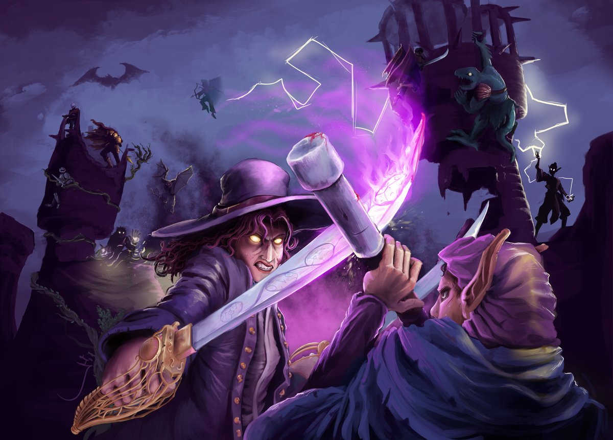 Cover art for "Conquest of the Void" fantasy boardgame, illustration by me
#digitalart #artistsontwitter