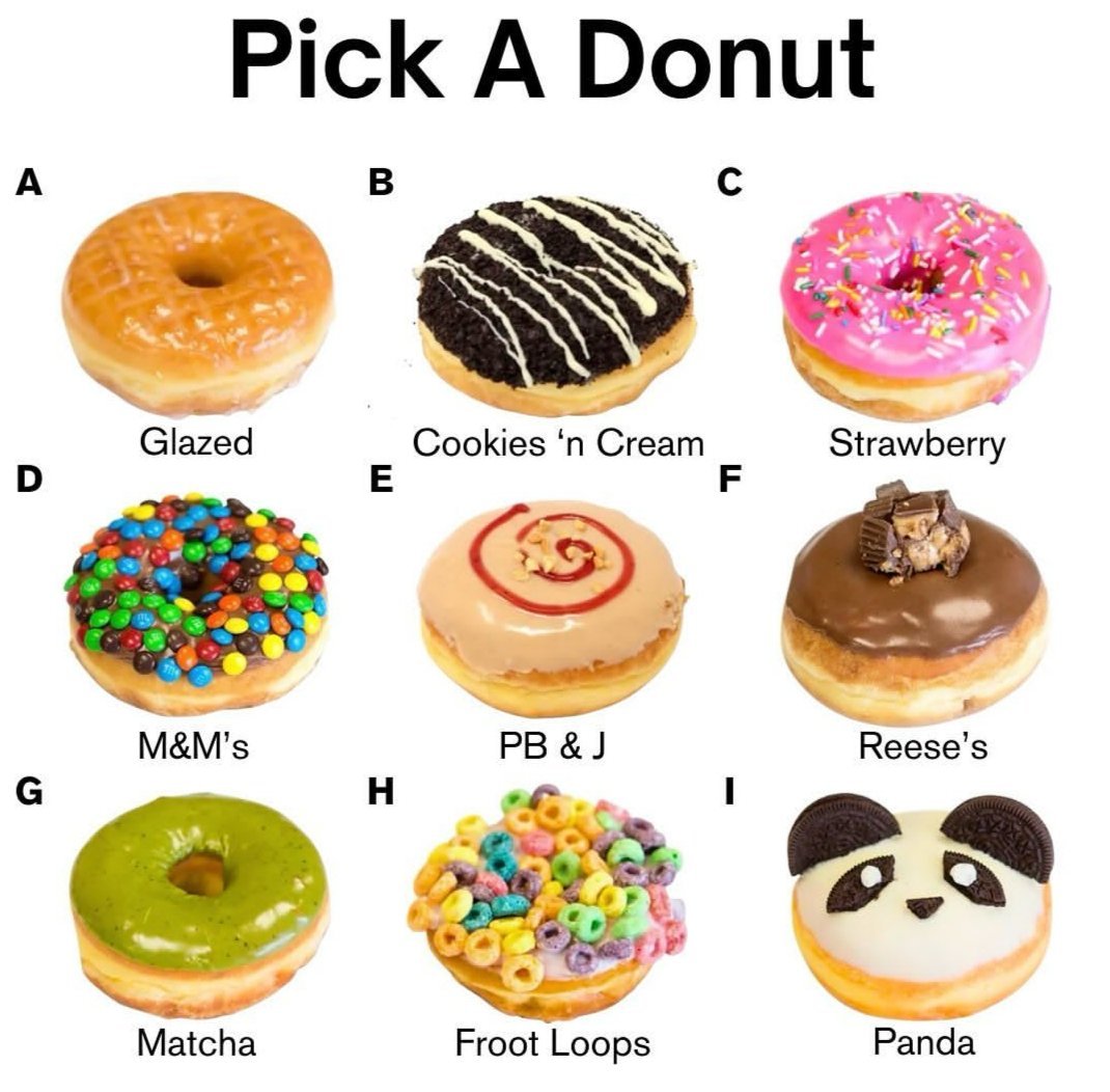 TruckBon's tweet photo. which donut yall picking👀 https://t.co/1xayNgfaR3