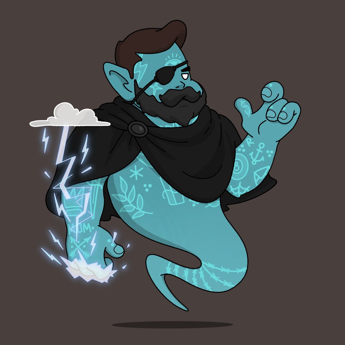 I revealed this OGenie from <a href="/OGTripleMedia/">OGTriple Official</a> in the <a href="/AquafurAlley/">AQUAFUR ALLEY</a> collab space tonight. 

Giving Thor vibes!!!