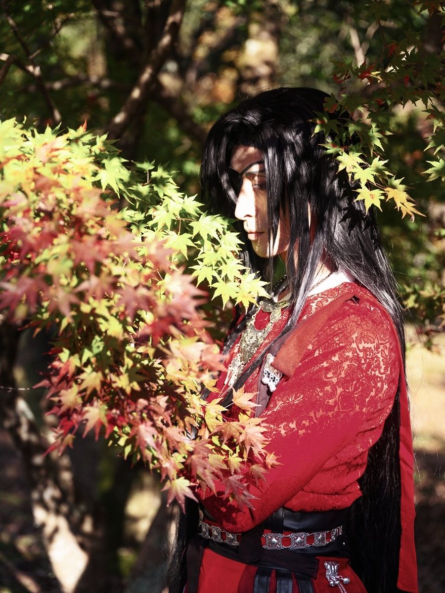 cos. -天官賜福-  ⌘ 花城 ⌘
Photo：keito

#天官賜福
#紅葉
#那賀町
#もみじ川温泉