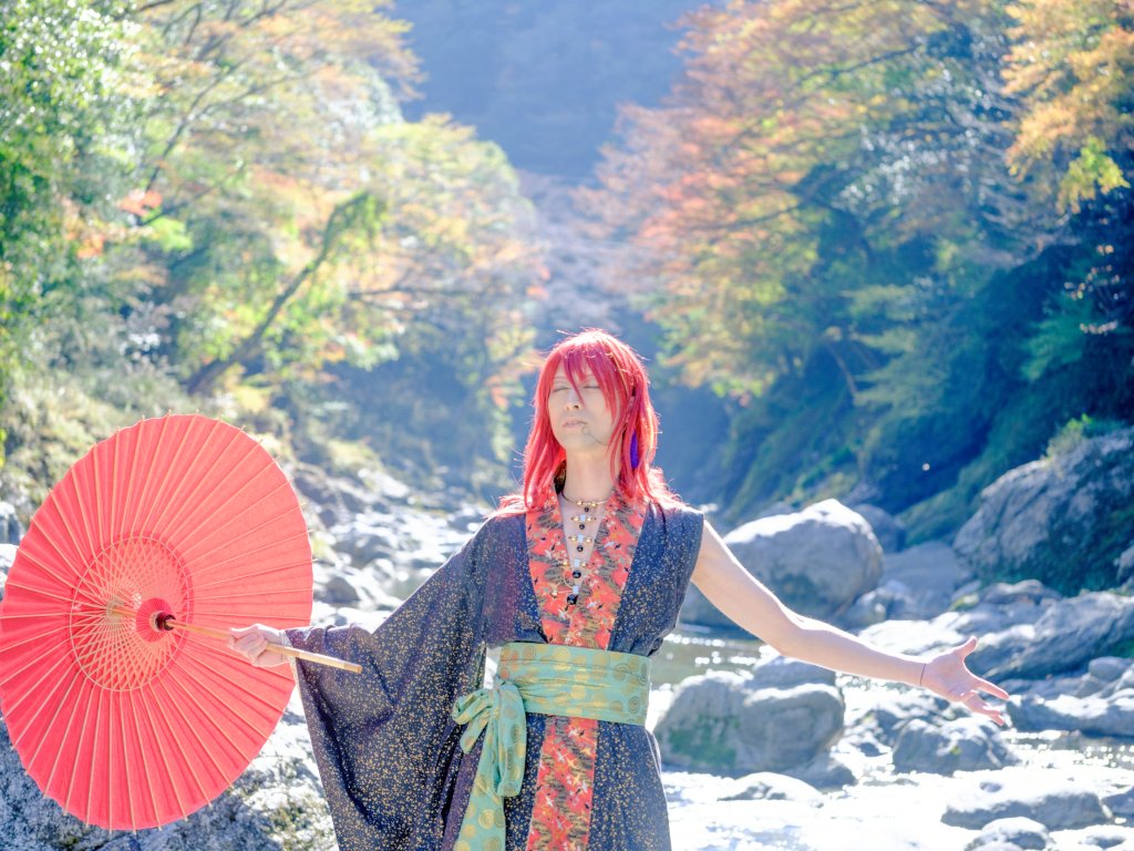 徳島の那賀町！川もきれいでロケーション良過ぎた。。撮影できるところいっぱいある(^^)
久しぶりにロケしてコス欲湧いてきた！！

#紅葉
#四季美谷温泉
#那賀町
#創作コスプレ