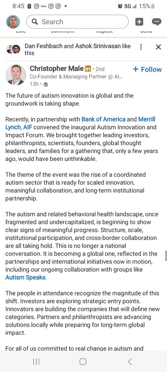 AIF supports autism  speaks... .. just so you know..