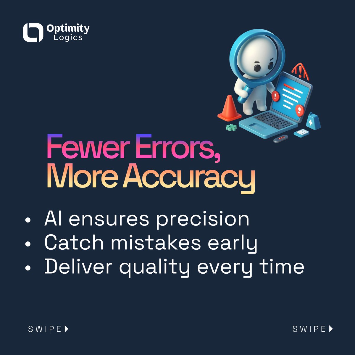 optimitylogics's tweet image. AI in Your Daily Workflow 🤖✨

Smarter operations that simplify your day
Fewer errors with higher accuracy
Work faster, achieve more, and stay ahead

#AIWorkflow #ArtificialIntelligence #DigitalTransformation #FutureOfWork #TechInnovation #TechStartups #OptimityLogics
