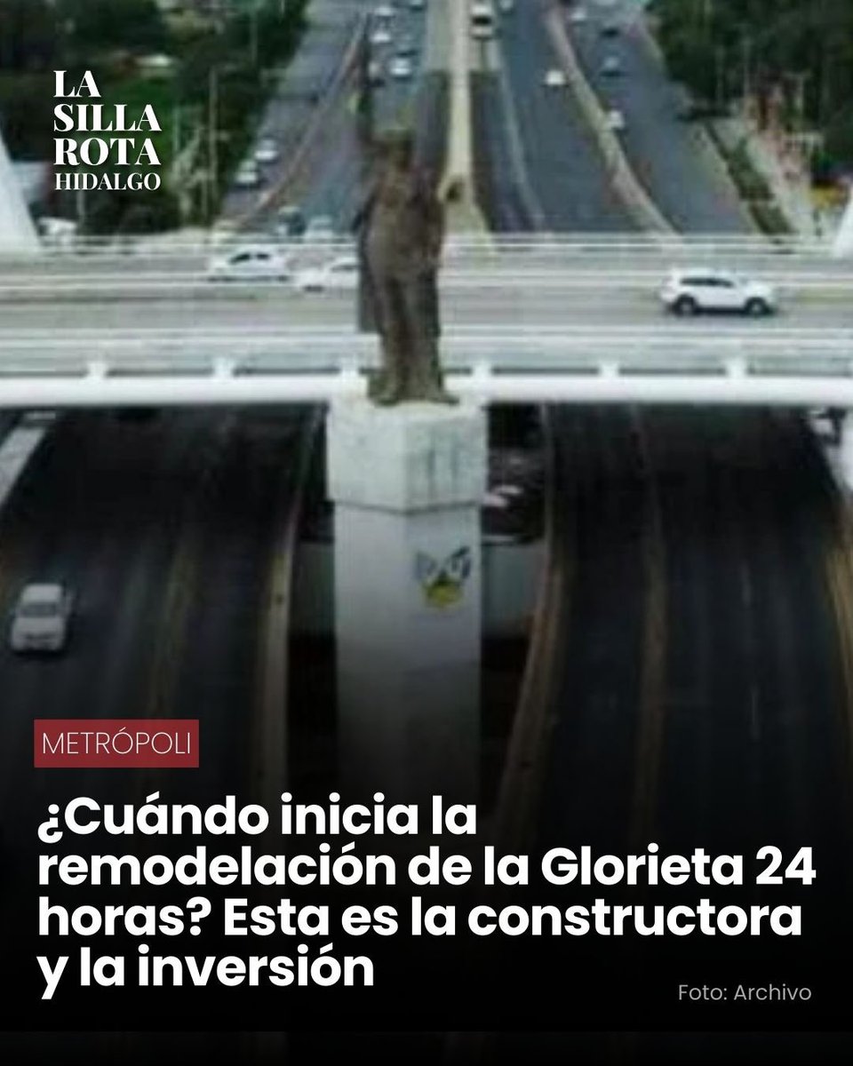 LsrHidalgo's tweet image. 🚗🚧 ¿Afectará la circulación? Te decimos cuándo iniciarán los trabajos de remodelación de la Glorieta 24 horas en #Pachuca.
lasillarota.com/hidalgo/local/…