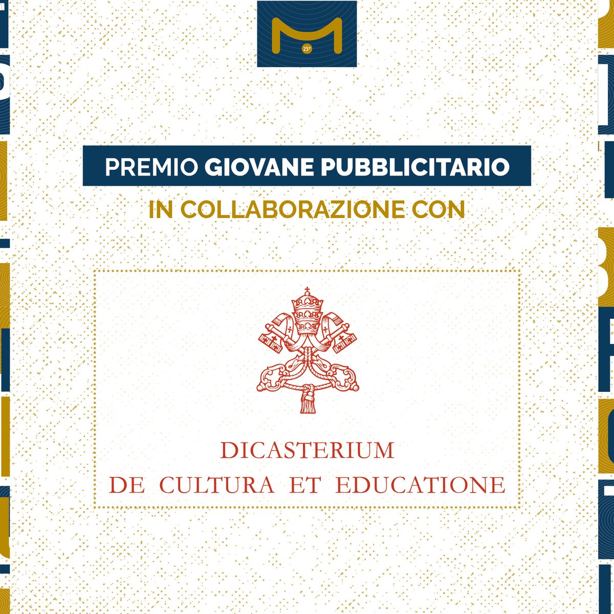 🏆 Si parte! A breve scopriremo i finalisti del 𝐏𝐫𝐞𝐦𝐢𝐨 𝐆𝐢𝐨𝐯𝐚𝐧𝐞 𝐏𝐮𝐛𝐛𝐥𝐢𝐜𝐢𝐭𝐚𝐫𝐢𝐨 e poi il vincitore di quest'anno.
Il brief di comunicazione  è stato assegnato dal 𝐃𝐢𝐜𝐚𝐬𝐭𝐞𝐫𝐨 𝐩𝐞𝐫 𝐥𝐚 𝐂𝐮𝐥𝐭𝐮𝐫𝐚 𝐞 𝐥'𝐄𝐝𝐮𝐜𝐚𝐳𝐢𝐨𝐧𝐞.
<a href="/UniLUMSA/">Università LUMSA</a> #PSB25