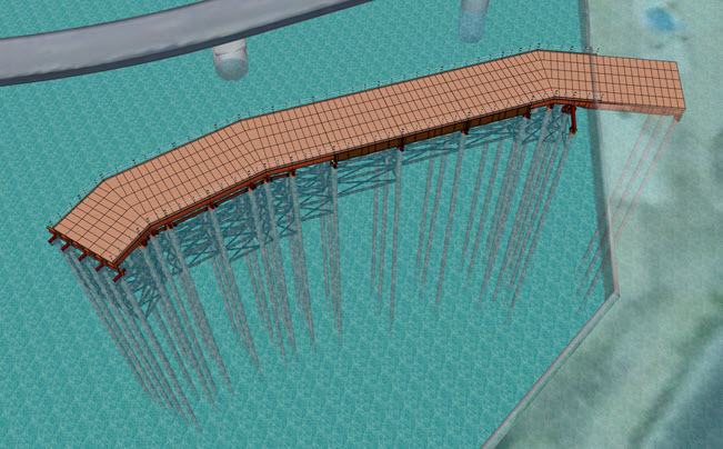 アルファコックスのウェブサイトで、新しいSketchUpの導入事例記事が公開されました。
【みらい建設工業株式会社様】
SketchUp社内標準化の先に見据える業務効率化とBIM/CIMスキルアップ
alphacox.com/blog/20251203/
仮設桟橋の出来形モデルの威容と圧倒的な情報量