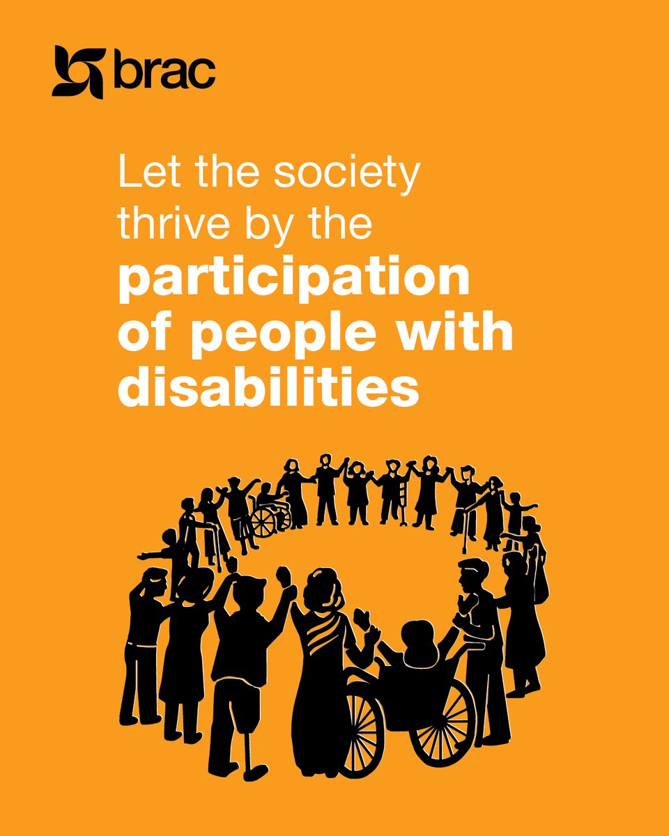 BRACworld's tweet image. On the International Day of Persons with Disabilities, BRAC reaffirms its commitment to inclusion and stands with persons with disabilities.​ Learn more about advancing decent work for the persons with disabilities: member.newsshell.com/new_newsshell/…
​#IDPWD #DisabilityInclusion…