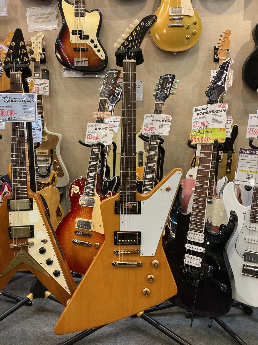 つくば店】Epiphone / 1958 KORINA EXPLORER White Pickguard Natural