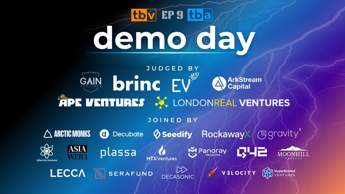 tbvxyz's tweet image. Demo Day 9 was a major success and an incredible way to close out 2025! 💯

Big thanks to our judges, VCs, and everyone who joined us today!

Missed it? Watch the replay now!
➡️ youtu.be/muKCPEOq0oc